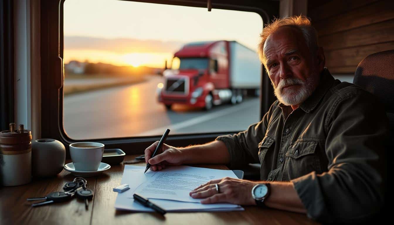 Illustration: Comprendre l’importance de la lettre de démission dans le transport routier