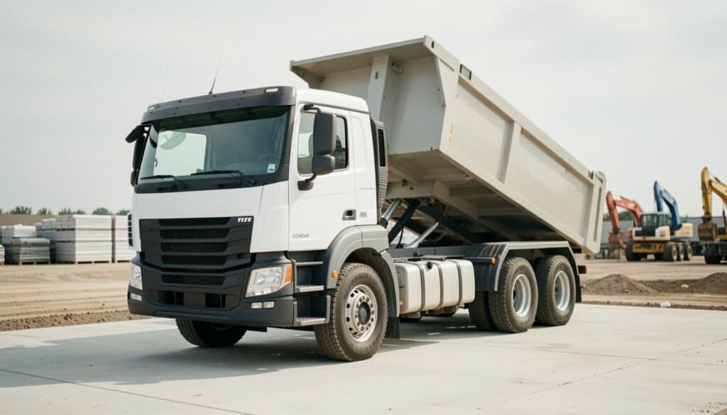 Camion benne 6x4 : capacité, volume et charge utile
