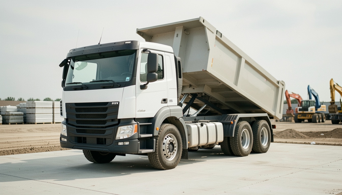 Camion benne 6x4 : capacité, volume et charge utile