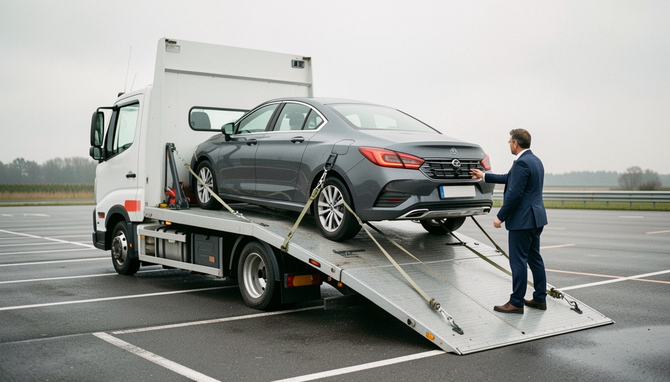 Camion plateau pour transporter une voiture : mode d’emploi